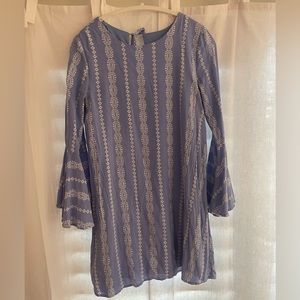 Blue and White Dress